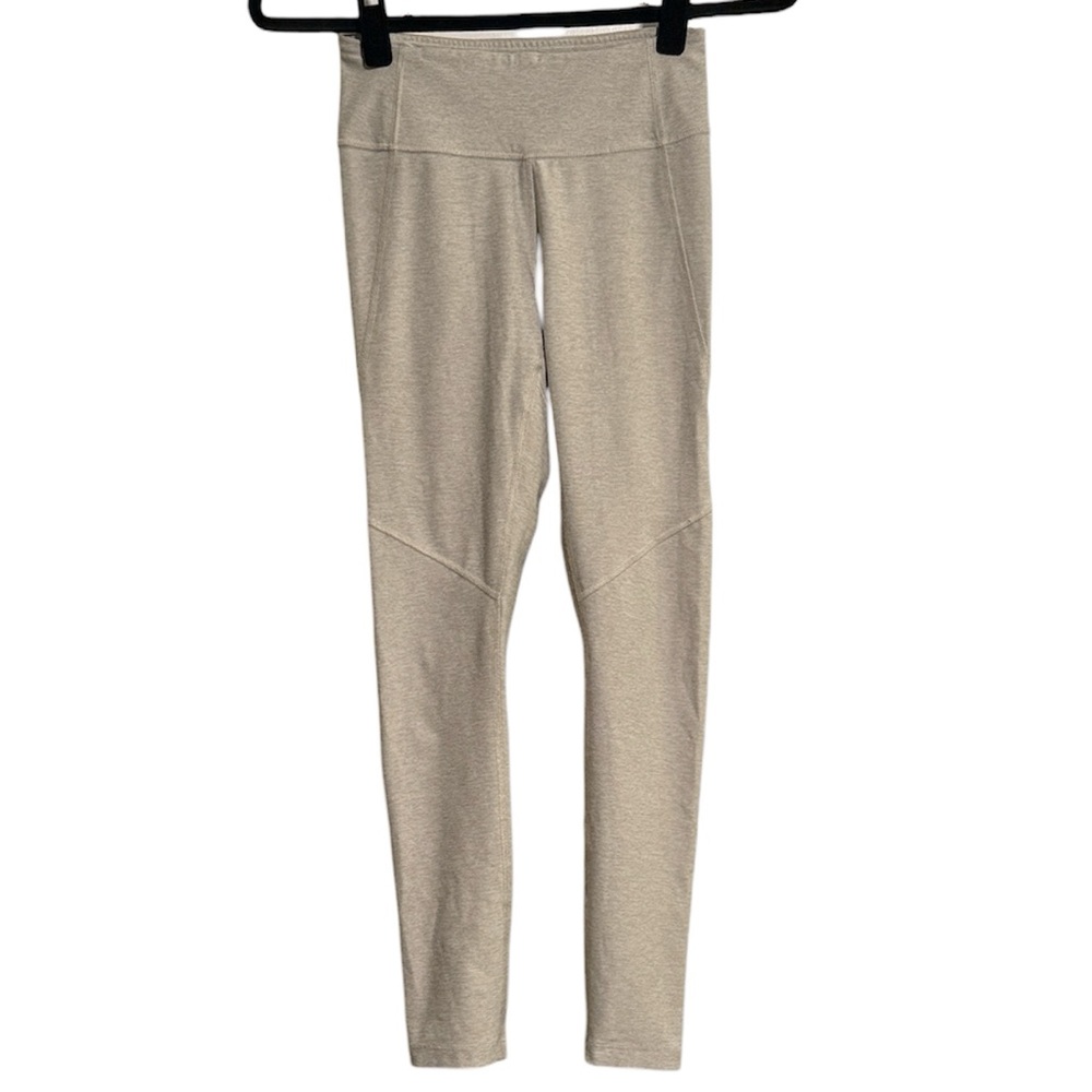 Outdoor Voices Heathered Beige Athletic Leggings